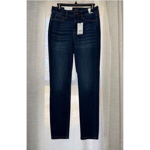 NWT Judy Blue High Waist Relaxed Fit Jeans Dark Wash JB82325DK Womens Size 7/28